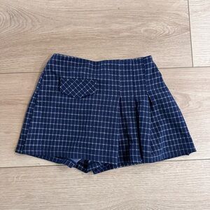 Zara girls pleated skirt with shorts